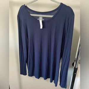 Women’s long sleeve top. Maurice’s. Navy blue. Size Large